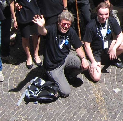 Guido Van Rossum Shows Off His Plone T-shirt