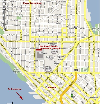 Map of Queen Anne and Belltown