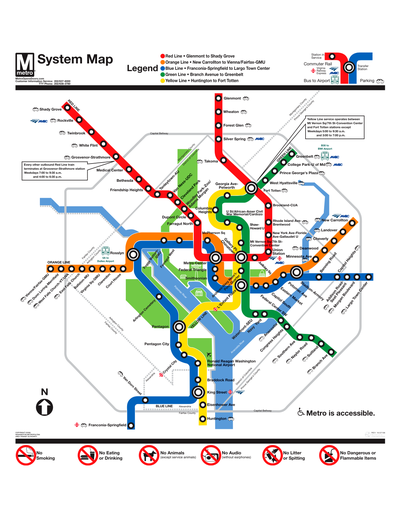 Metrorail System Map