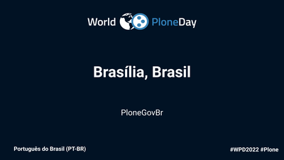 World Plone Day -  Brasília