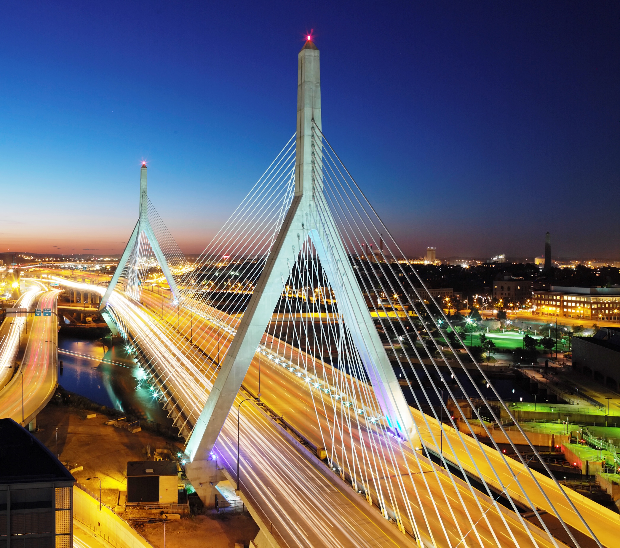 Leonard P. Zakim Bunker Hill Bridge - Boston, MA. Image courtesy: commons.wikipedia.org