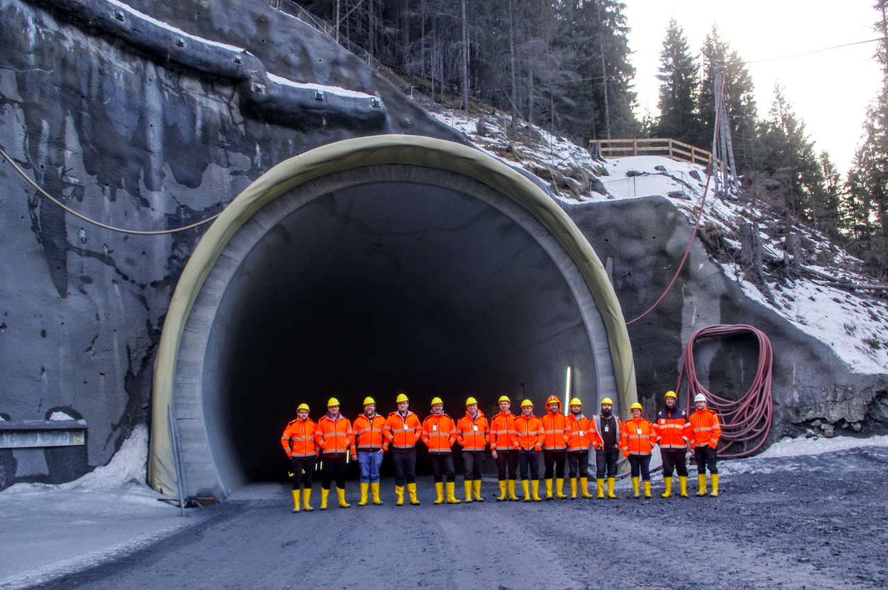 The sprint team visits the brenner base tunnel construction site. Digging 64km through the central alps feels similar to digging in 20yo code bases.