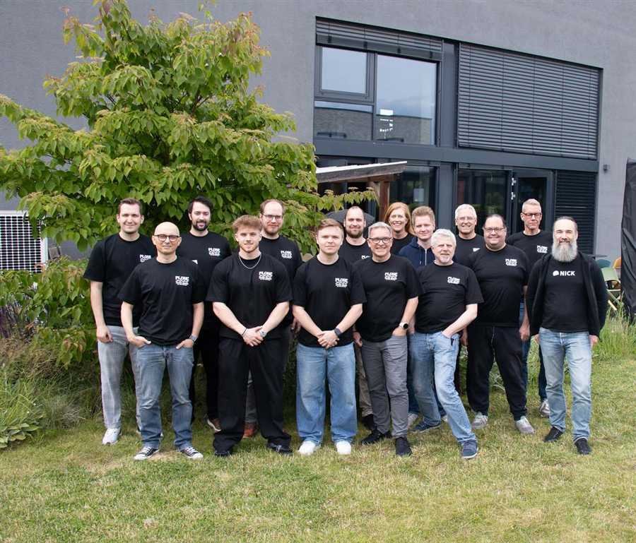 Group photo of the Pole Position Sprint 2026 participants in front of the InteraktivLab
