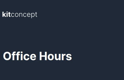 kitconcept Office Hours April/May 2026