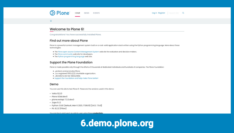 Plone 6 Demo