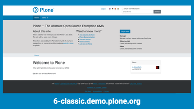 Plone 6 Classic Demo